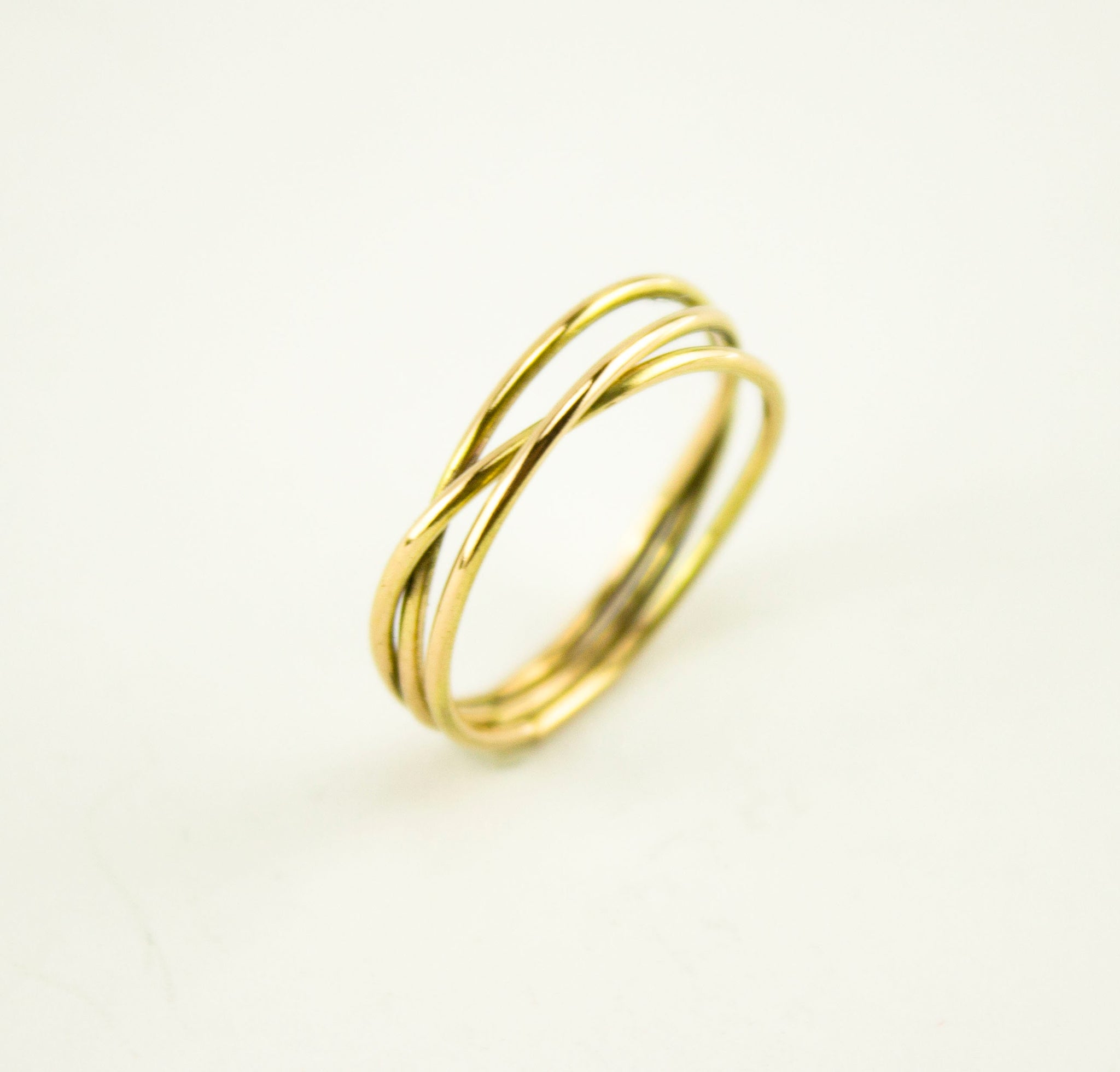 Anillo de oro 18 kt minimalista