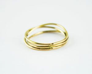 Anillo de oro 18 kt minimalista