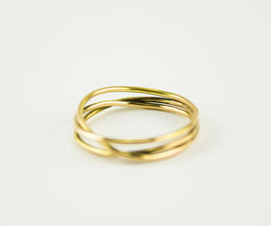 Anillo de oro 18 kt minimalista