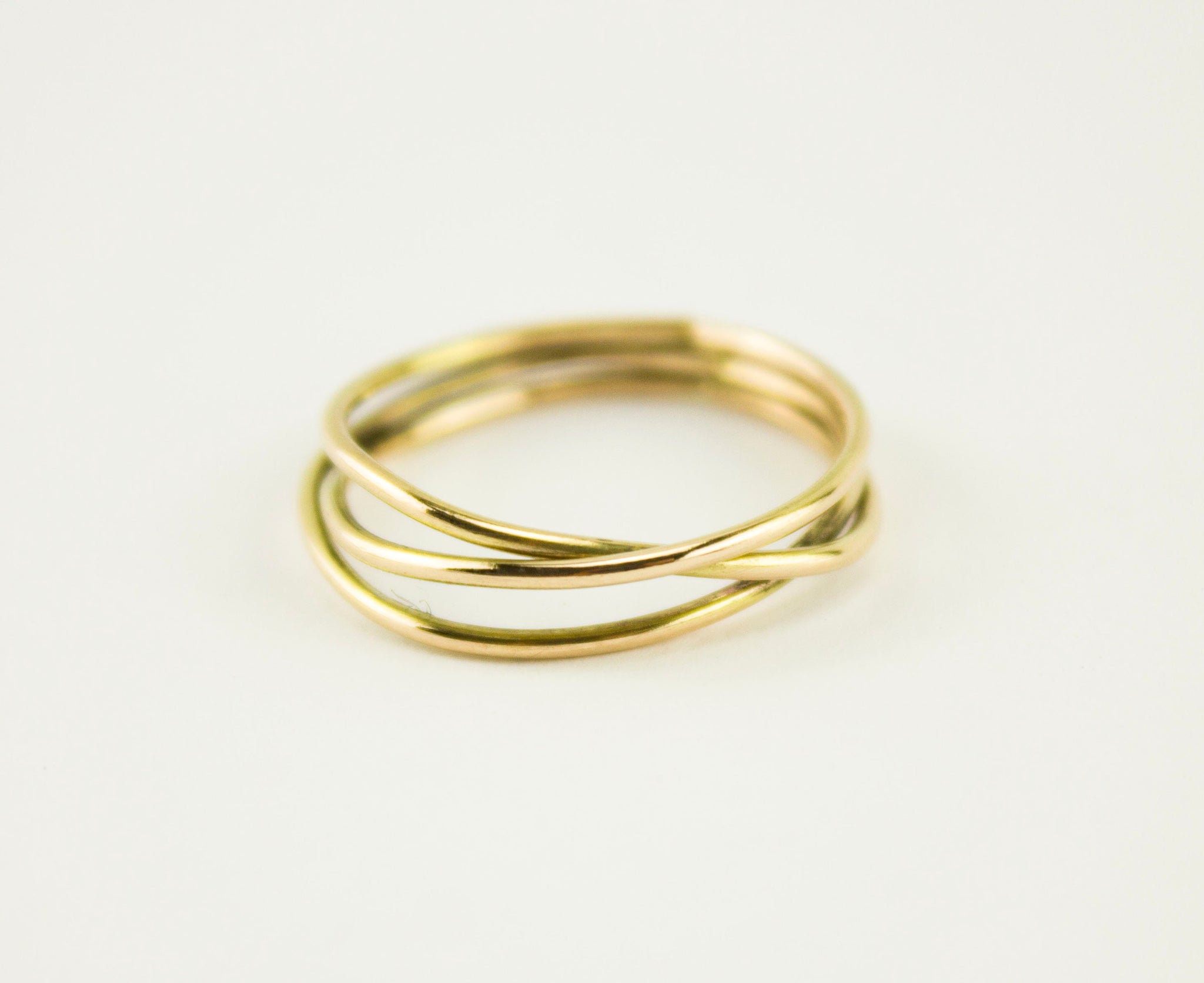 Anillo de oro 18 kt minimalista