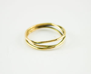 Anillo de oro 18 kt minimalista