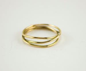 Anillo de oro 18 kt minimalista