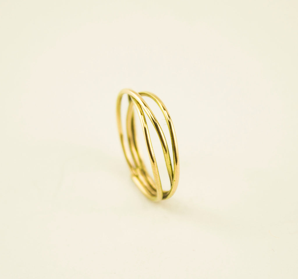 Anillo de oro 18 kt minimalista